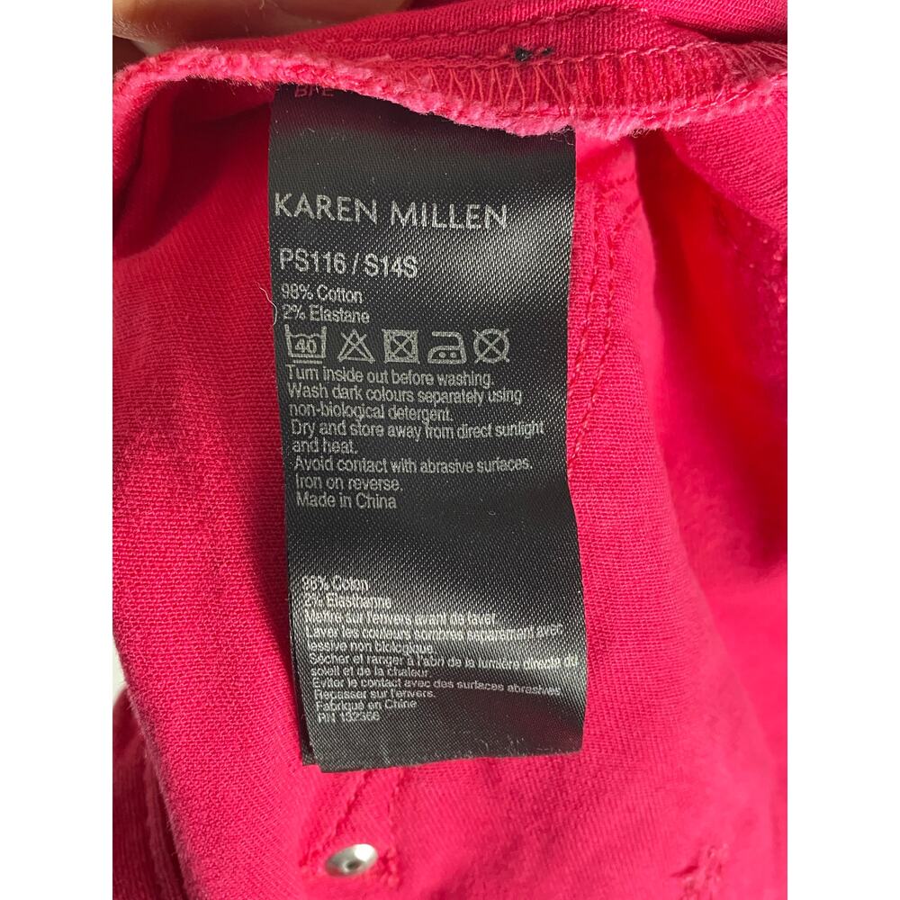 Karen Millen Skinny Jeans Womens 6 Hot Pink Statement Bold Colorful Summer Chic - Picture 6 of 6